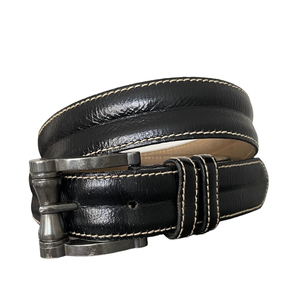 Cipriani Italian Calfskin Black Leather EUC Size Medium